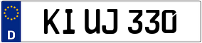 Trailer License Plate